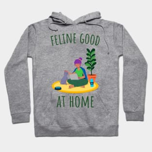 Feline Good at Home - Illustrated Hoodie